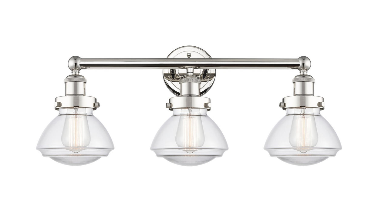 Innovations 616-3W-PN-G322 Three Light Bath Vanity, Polished Nickel