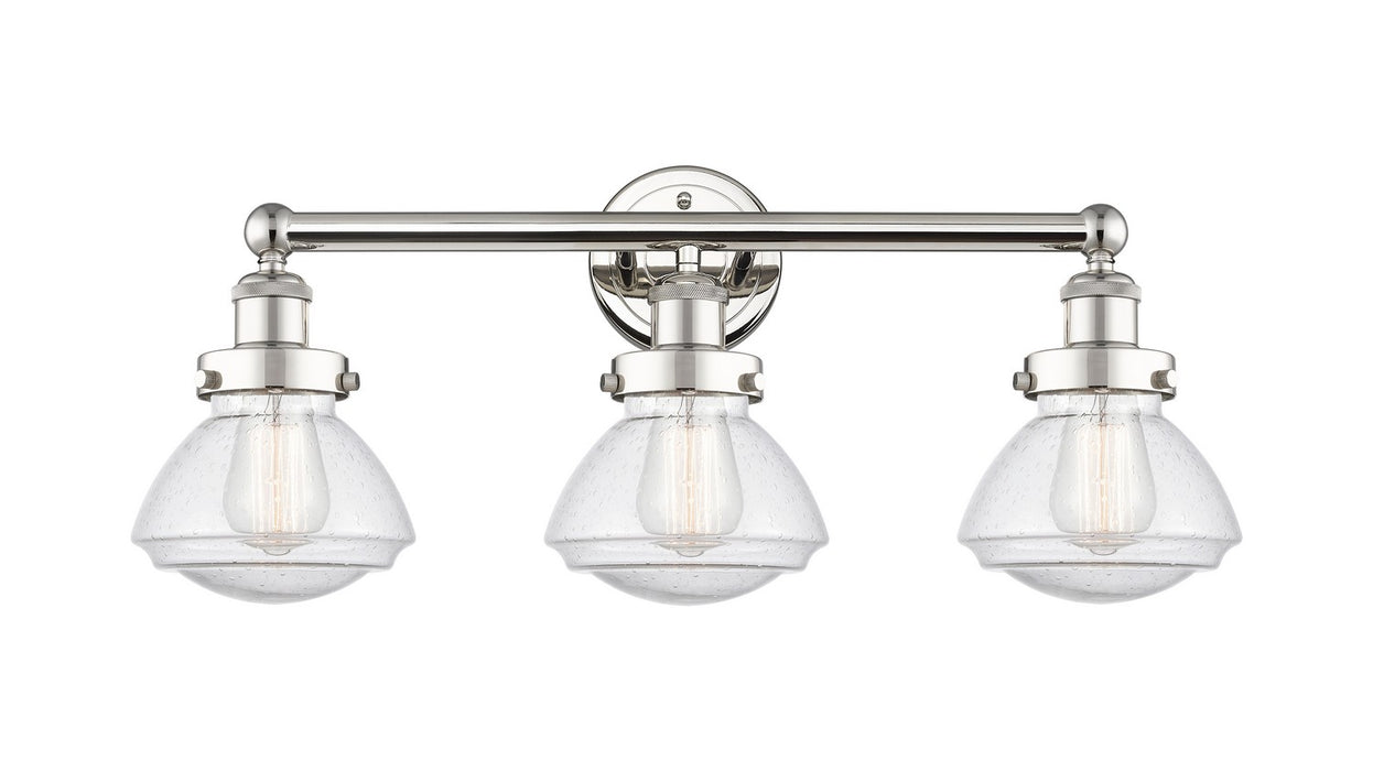 Innovations 616-3W-PN-G324 Three Light Bath Vanity, Polished Nickel