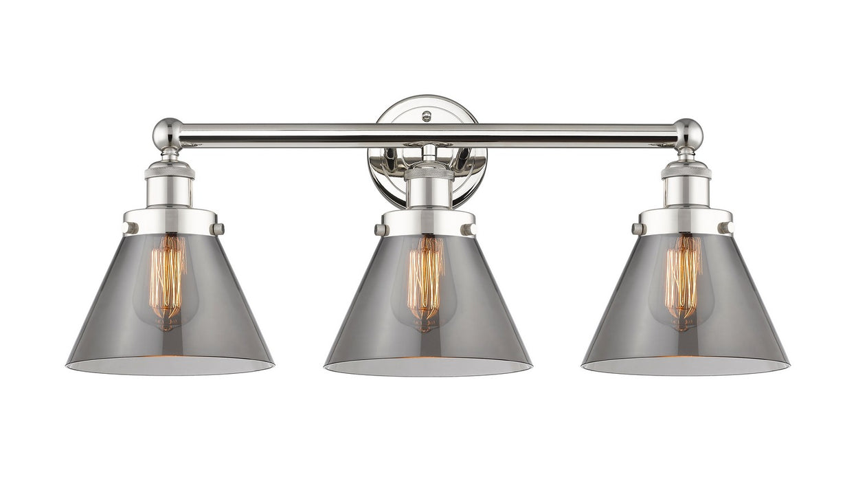 Innovations 616-3W-PN-G43 Three Light Bath Vanity, Polished Nickel