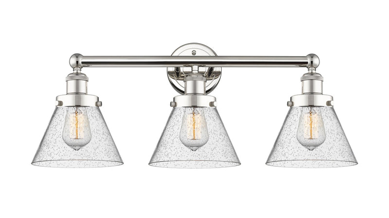 Innovations 616-3W-PN-G44 Three Light Bath Vanity, Polished Nickel