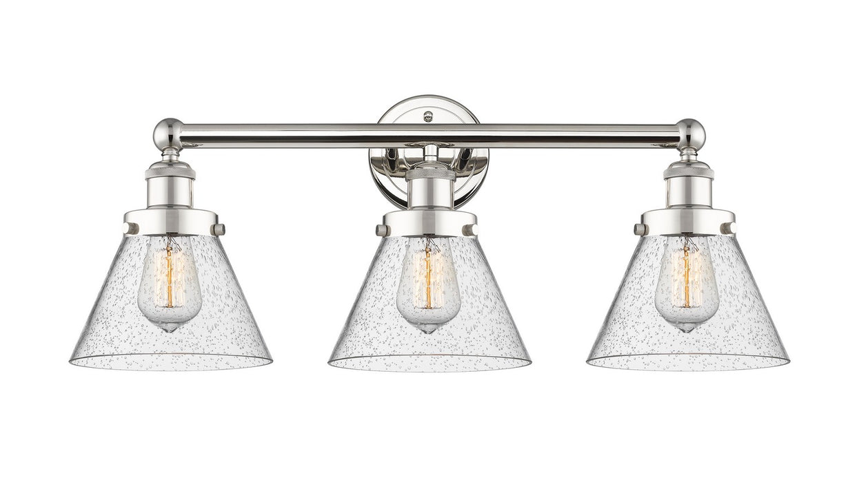 Innovations 616-3W-PN-G44 Three Light Bath Vanity, Polished Nickel
