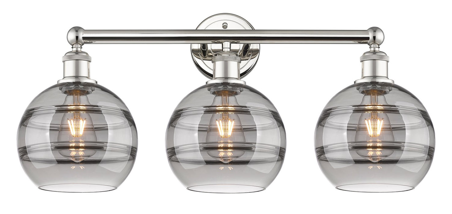 Innovations 616-3W-PN-G556-8SM Three Light Bath Vanity, Polished Nickel