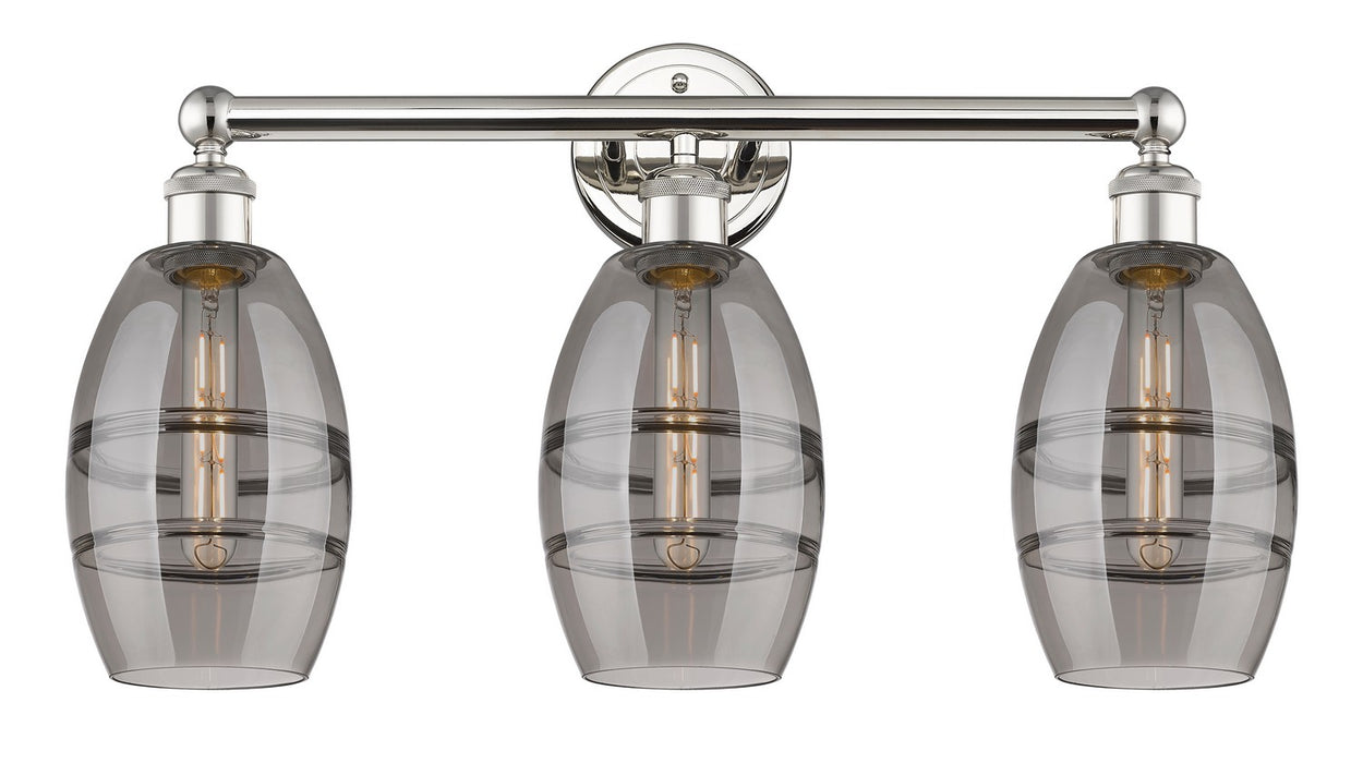 Innovations 616-3W-PN-G557-6SM Three Light Bath Vanity, Polished Nickel