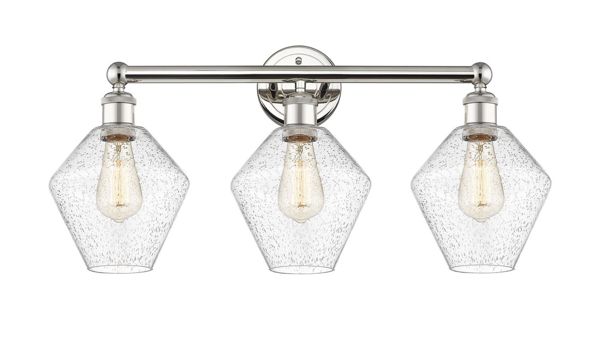 Innovations 616-3W-PN-G654-8 Three Light Bath Vanity, Polished Nickel