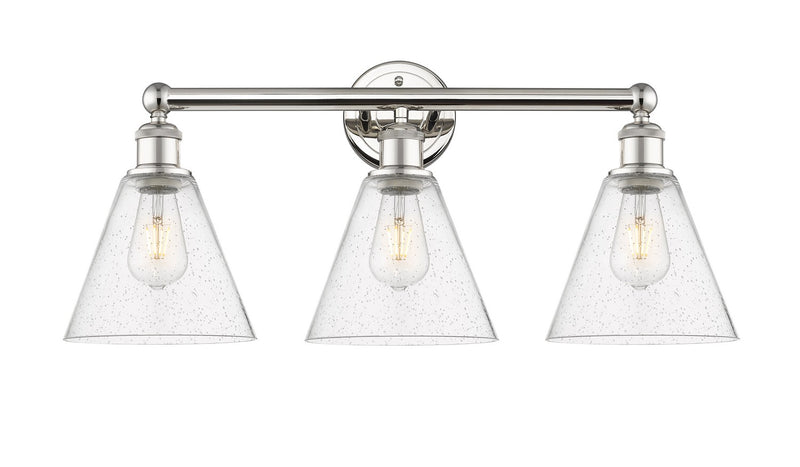 Innovations 616-3W-PN-GBC-84 Three Light Bath Vanity, Polished Nickel