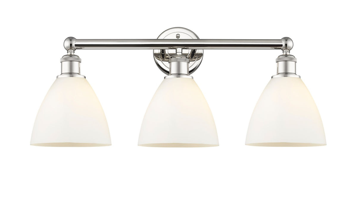 Innovations 616-3W-PN-GBD-751 Three Light Bath Vanity, Polished Nickel