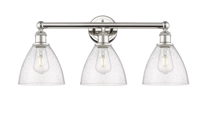 Innovations 616-3W-PN-GBD-754 Three Light Bath Vanity, Polished Nickel