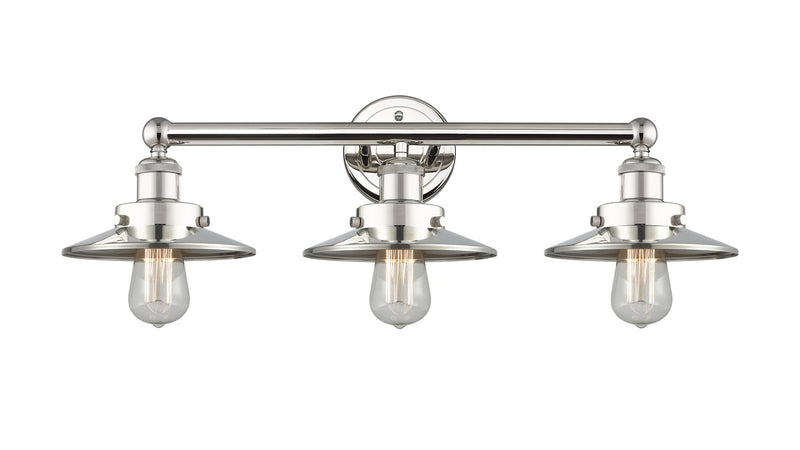 Innovations 616-3W-PN-M1-PN Three Light Bath Vanity, Polished Nickel