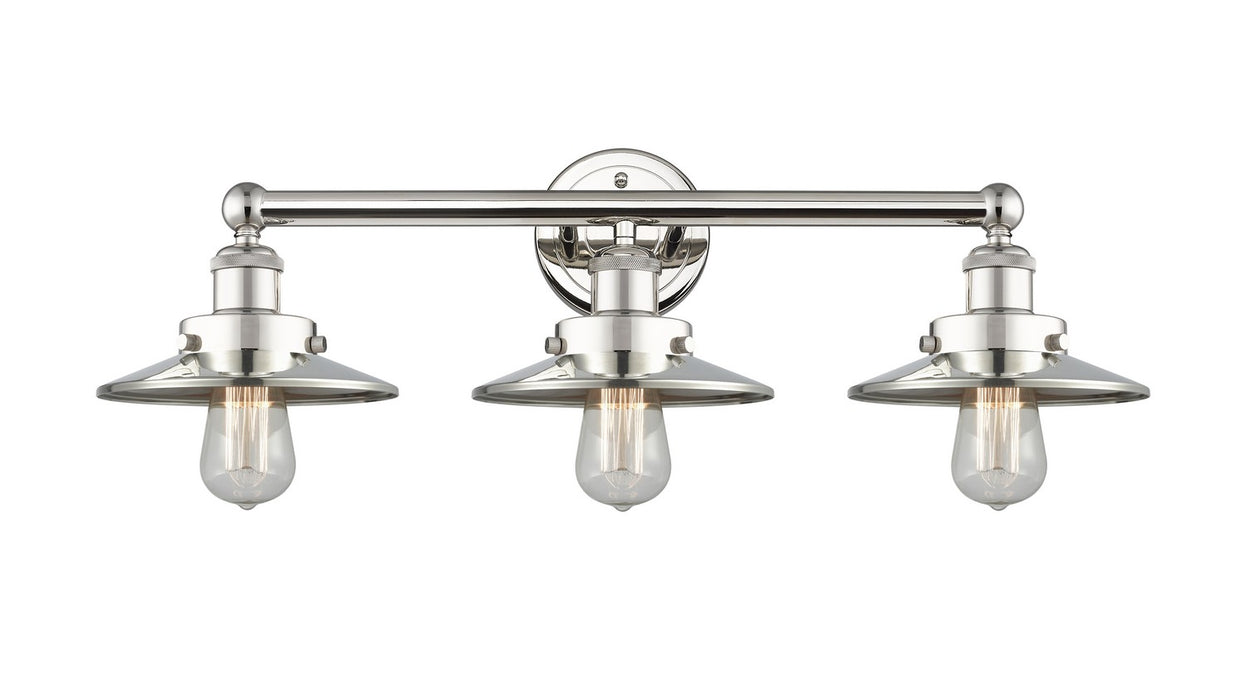 Innovations 616-3W-PN-M1-PN Three Light Bath Vanity, Polished Nickel