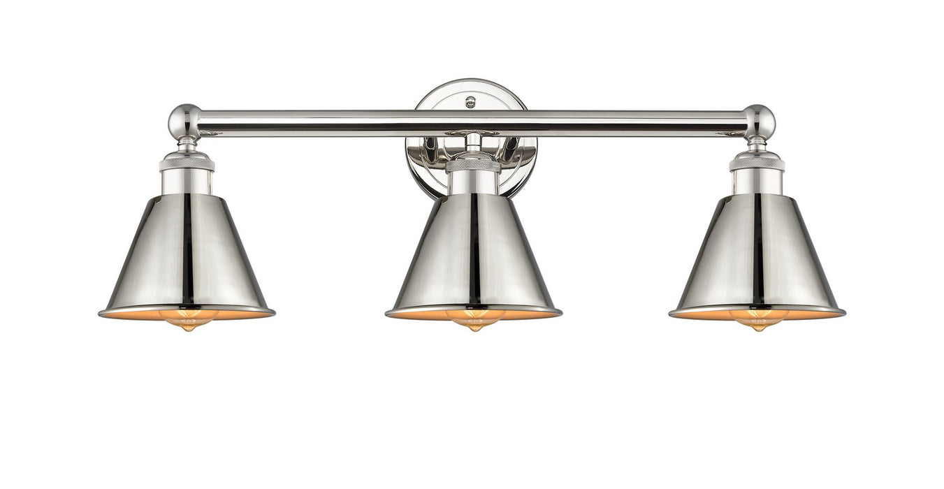 Innovations 616-3W-PN-M8-PN Three Light Bath Vanity, Polished Nickel