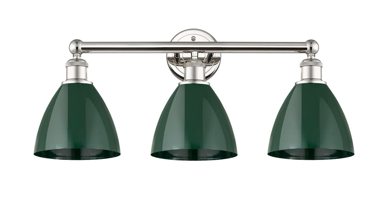 Innovations 616-3W-PN-MBD-75-GR Three Light Bath Vanity, Polished Nickel