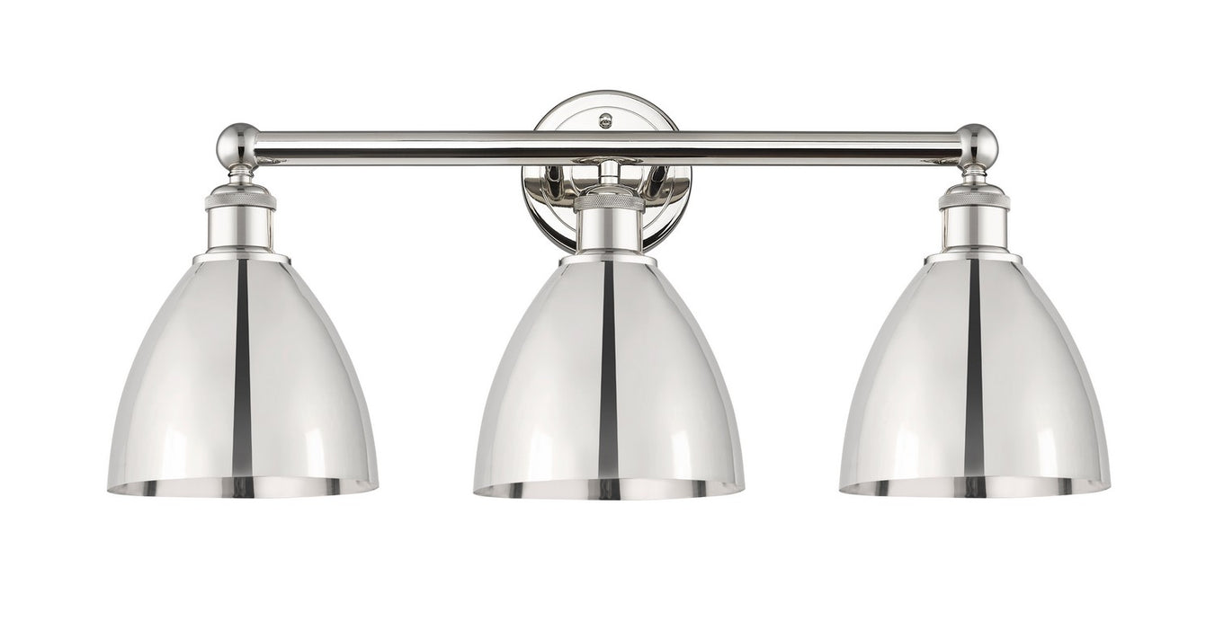 Innovations 616-3W-PN-MBD-75-PN Three Light Bath Vanity, Polished Nickel