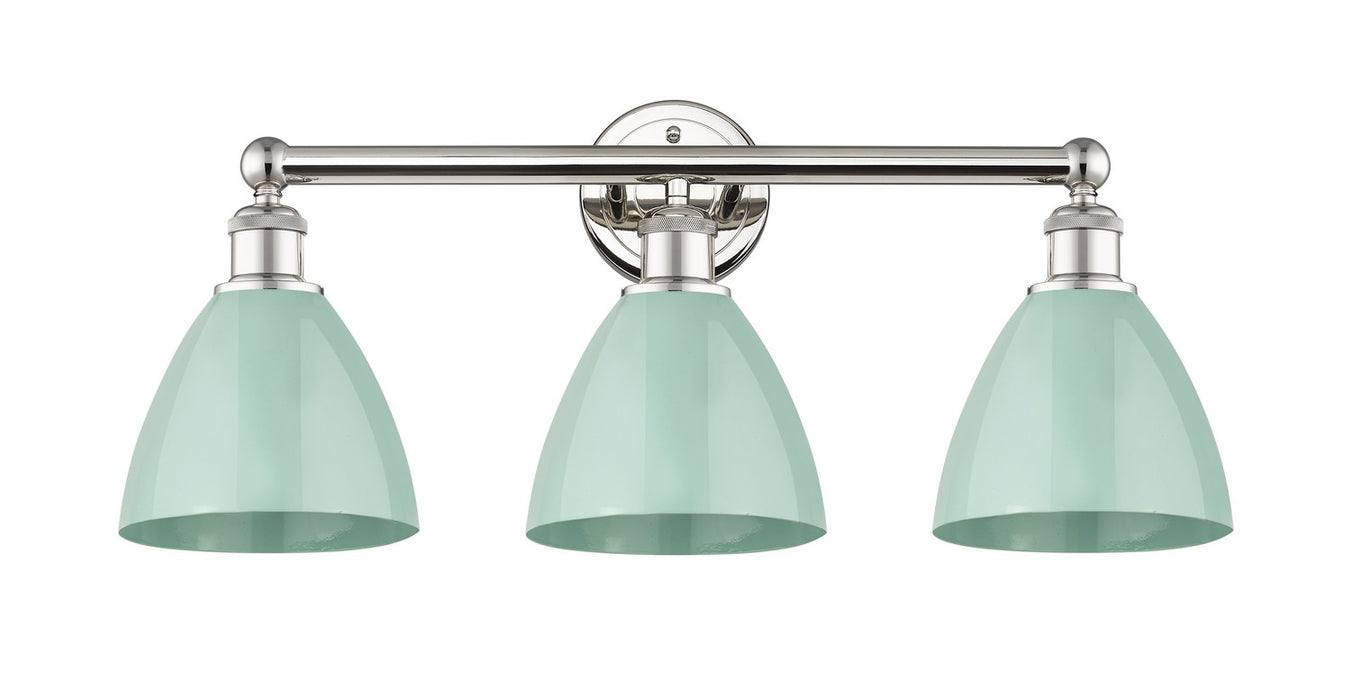 Innovations 616-3W-PN-MBD-75-SF Three Light Bath Vanity, Polished Nickel