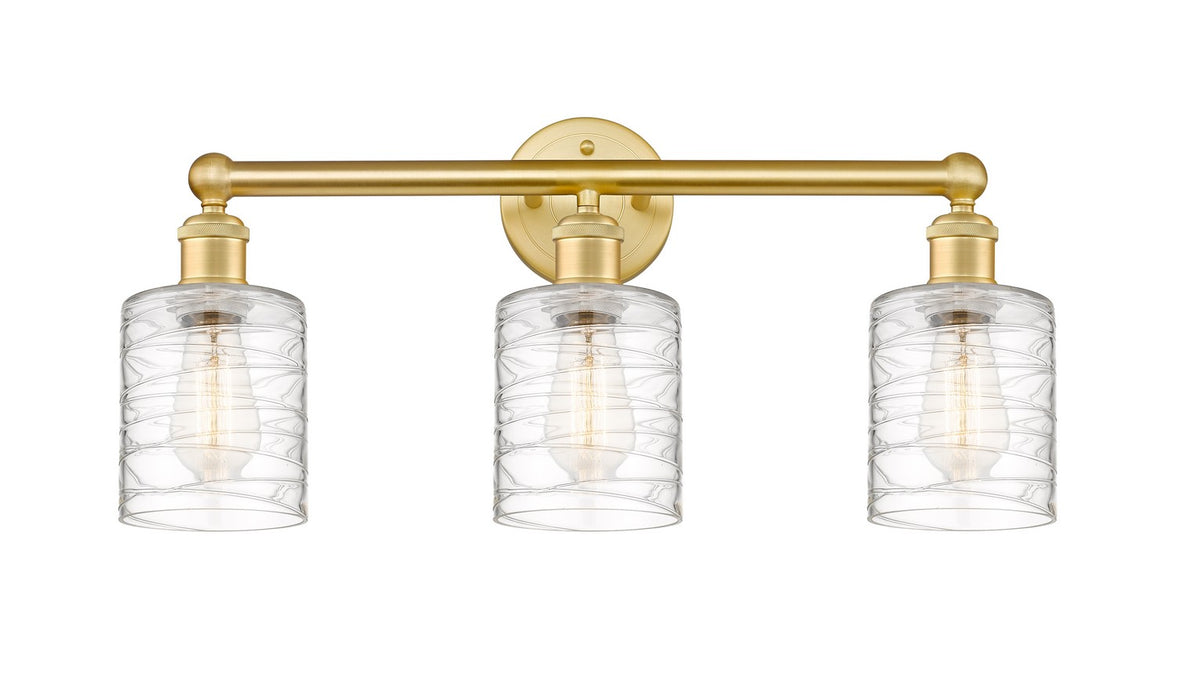 Innovations 616-3W-SG-G1113 Three Light Bath Vanity, Satin Gold