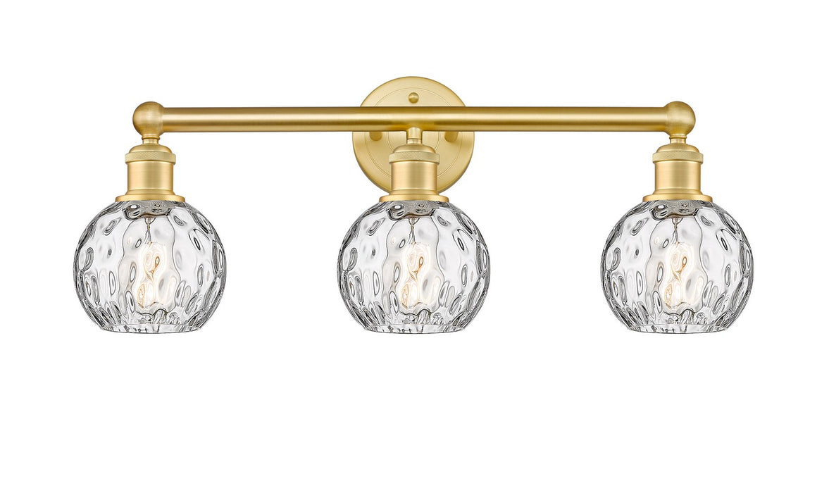 Innovations 616-3W-SG-G1215-6 Three Light Bath Vanity, Satin Gold