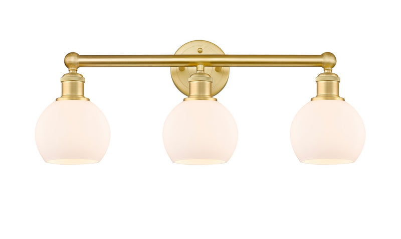Innovations 616-3W-SG-G121-6 Three Light Bath Vanity, Satin Gold