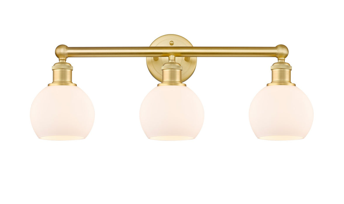 Innovations 616-3W-SG-G121-6 Three Light Bath Vanity, Satin Gold