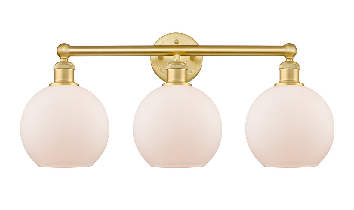 Innovations 616-3W-SG-G121-8 Three Light Bath Vanity, Satin Gold