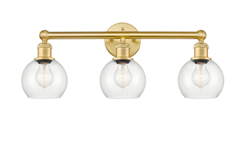 Innovations 616-3W-SG-G122-6 Three Light Bath Vanity, Satin Gold