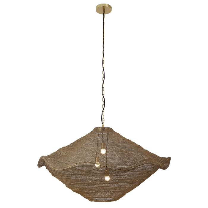 Metropolitan N1763-752 Three Light Pendant, Gilded Brass