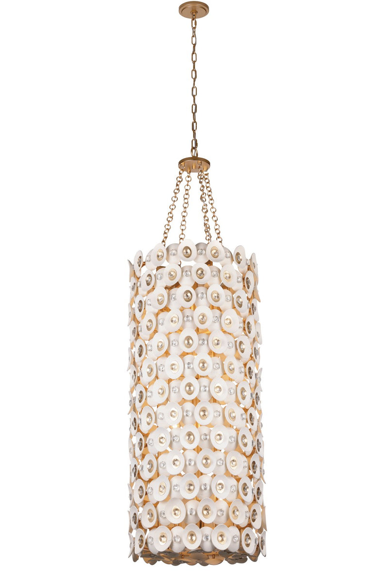 Metropolitan N1866-760 12 Light Foyer Pendant, Fawn Gold
