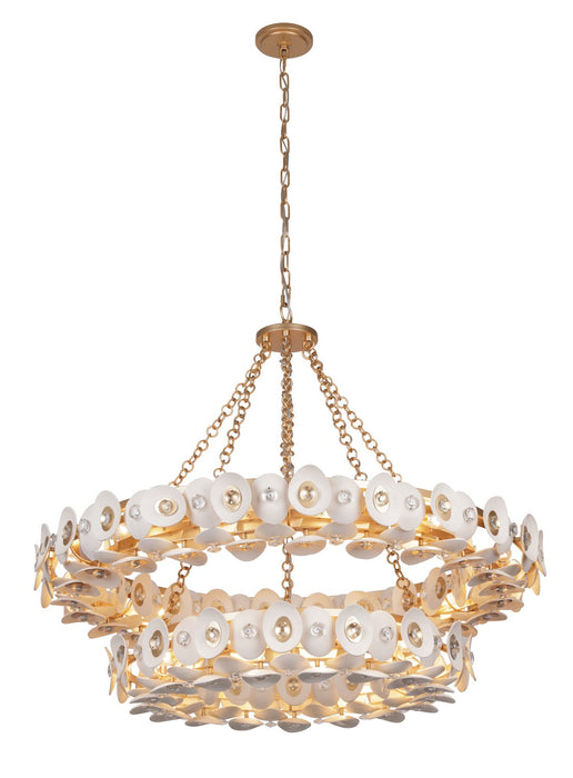 Metropolitan N1868-760 22 Light Chandelier, Fawn Gold