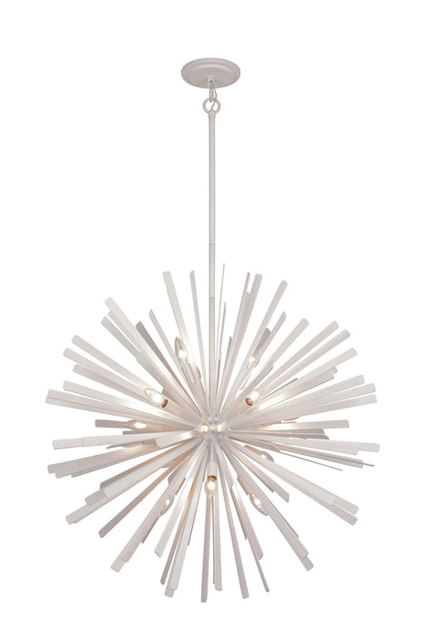 Metropolitan N1908-792 16 Light Pendant, Piastra White