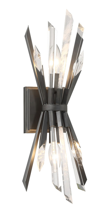 Metropolitan N1942-766 Two Light Wall Sconce, Midnight Graphite