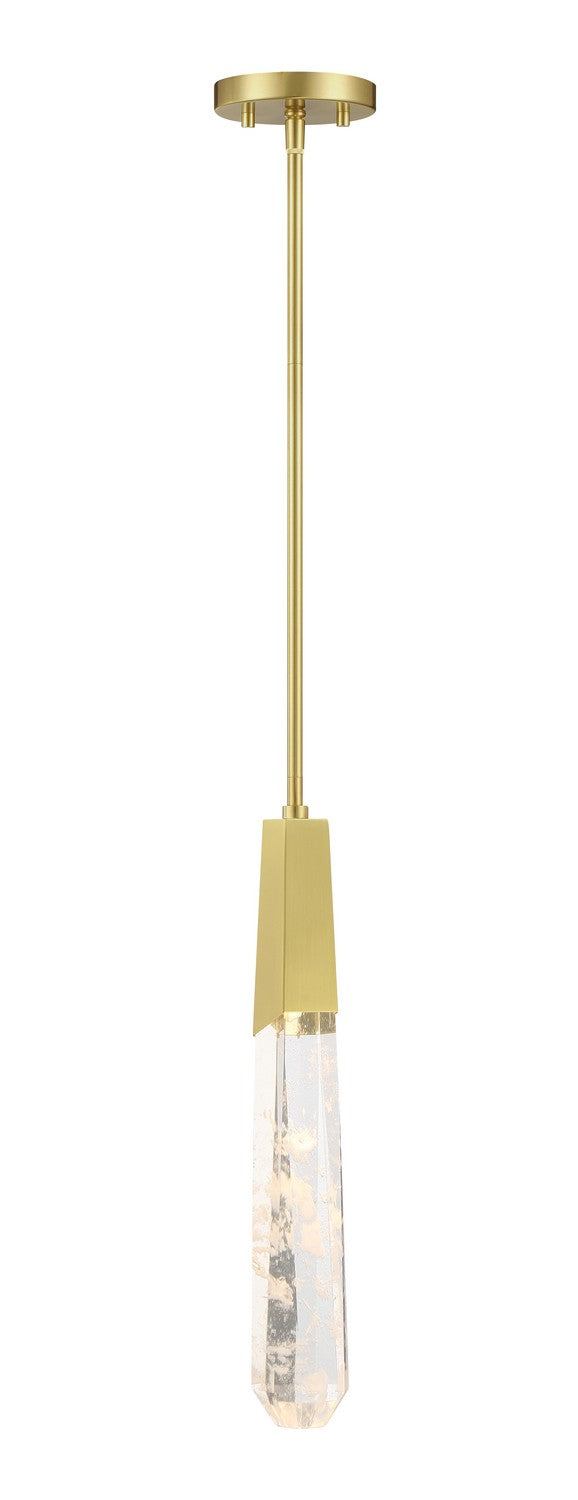 George Kovacs P1283-859-L LED Mini Pendant, Brushed Brass