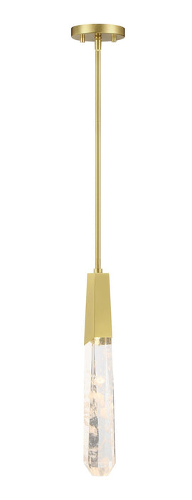 George Kovacs P1283-859-L LED Mini Pendant, Brushed Brass
