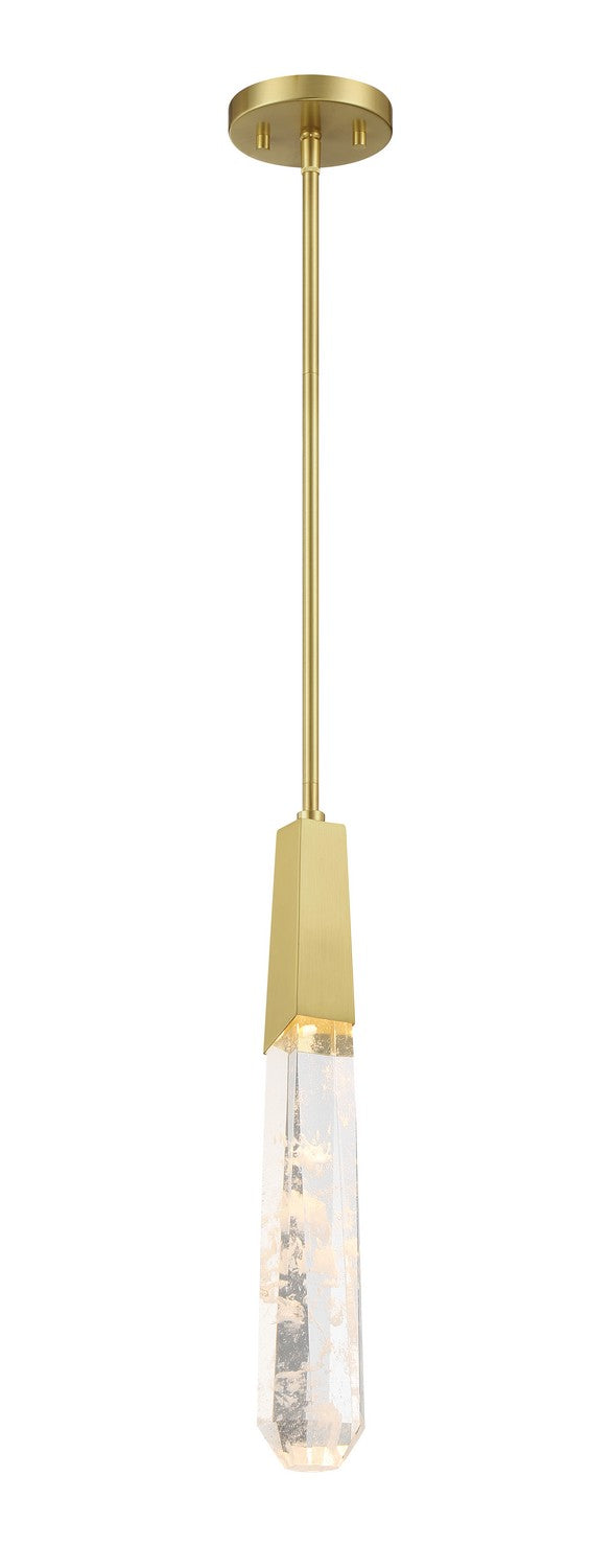 George Kovacs P1283-859-L LED Mini Pendant, Brushed Brass