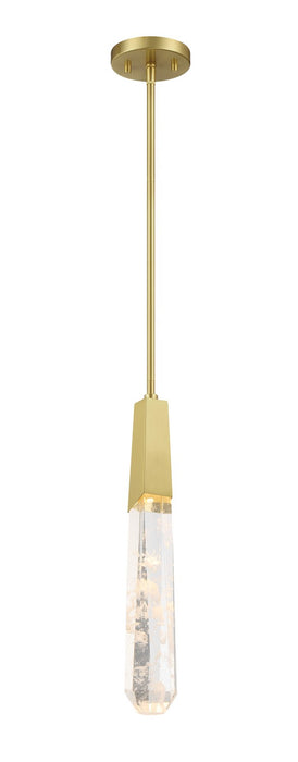George Kovacs P1283-859-L LED Mini Pendant, Brushed Brass