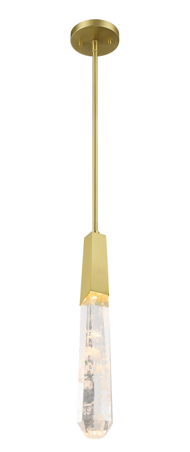 George Kovacs P1283-859-L LED Mini Pendant, Brushed Brass