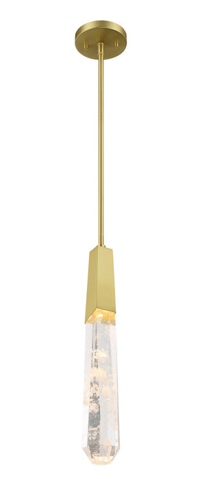 George Kovacs P1283-859-L LED Mini Pendant, Brushed Brass