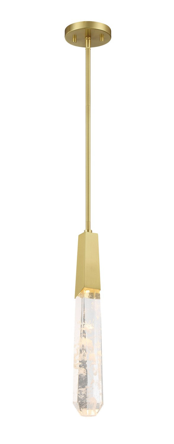 George Kovacs P1283-859-L LED Mini Pendant, Brushed Brass