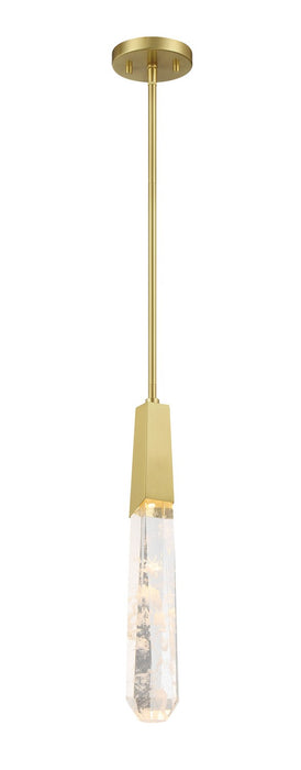 George Kovacs P1283-859-L LED Mini Pendant, Brushed Brass