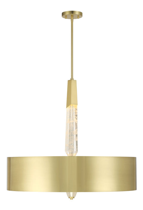 George Kovacs P1285-859-L LED Pendant, Brushed Brass