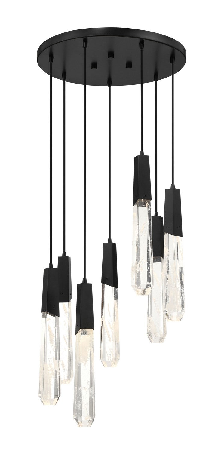 George Kovacs P1287-66A-L LED Pendant, Coal