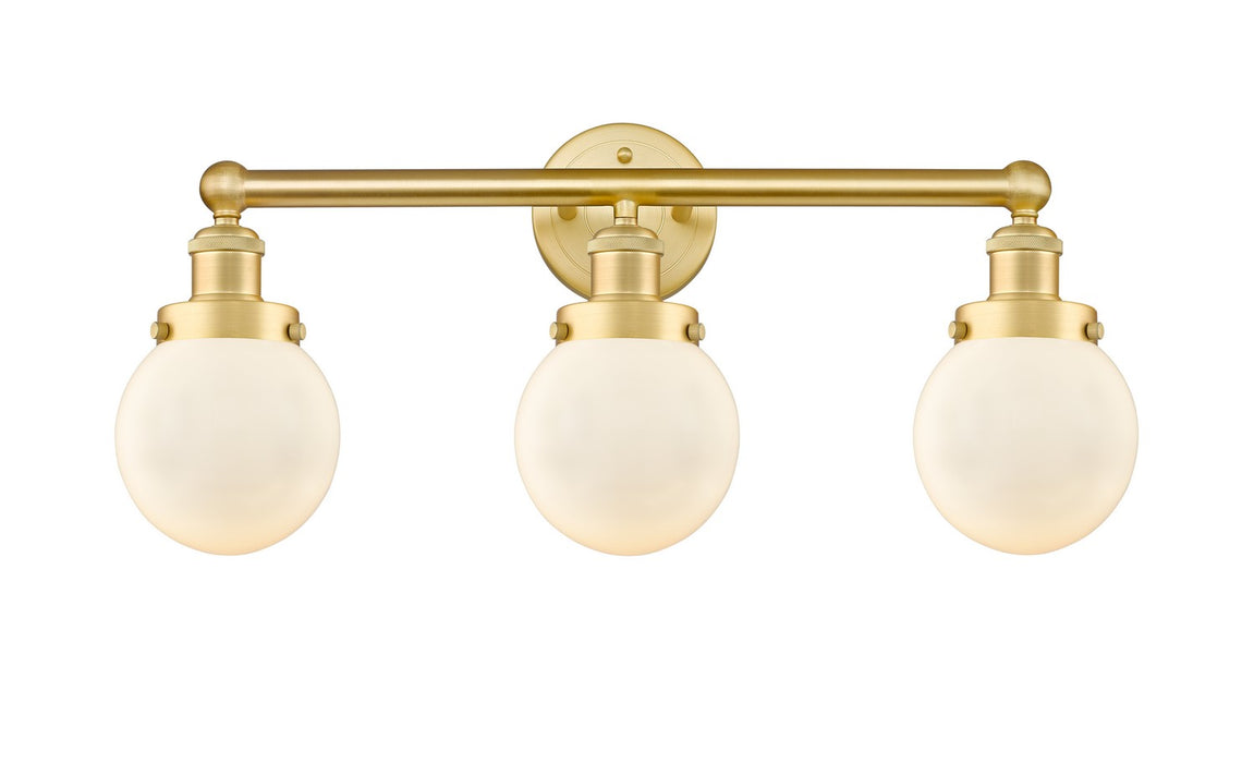 Innovations 616-3W-SG-G201-6 Three Light Bath Vanity, Satin Gold