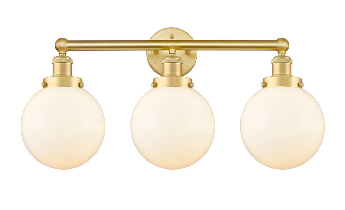 Innovations 616-3W-SG-G201-8 Three Light Bath Vanity, Satin Gold