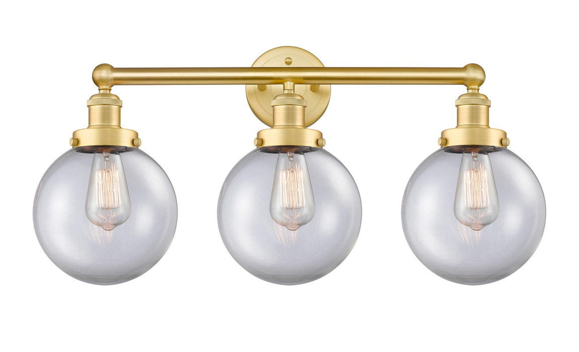 Innovations 616-3W-SG-G202-8 Three Light Bath Vanity, Satin Gold