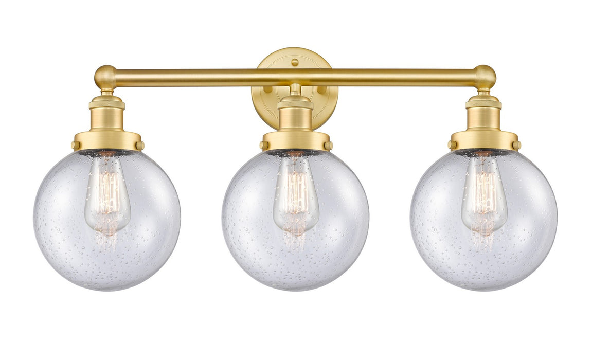 Innovations 616-3W-SG-G204-8 Three Light Bath Vanity, Satin Gold