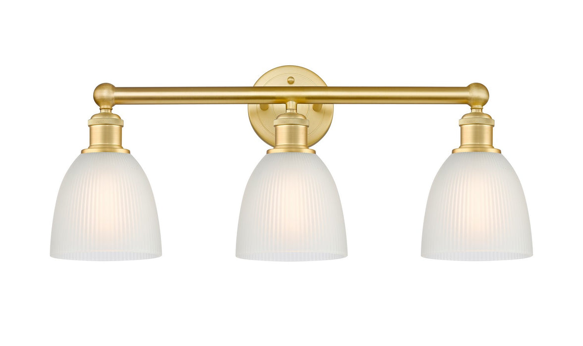 Innovations 616-3W-SG-G381 Three Light Bath Vanity, Satin Gold