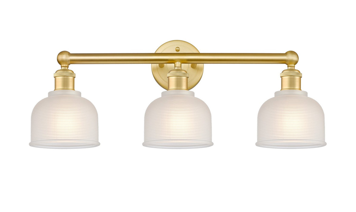 Innovations 616-3W-SG-G411 Three Light Bath Vanity, Satin Gold