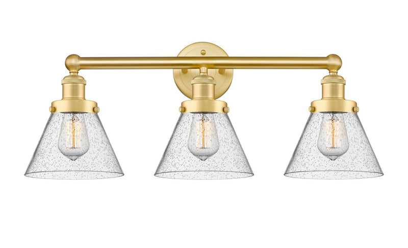Innovations 616-3W-SG-G44 Three Light Bath Vanity, Satin Gold