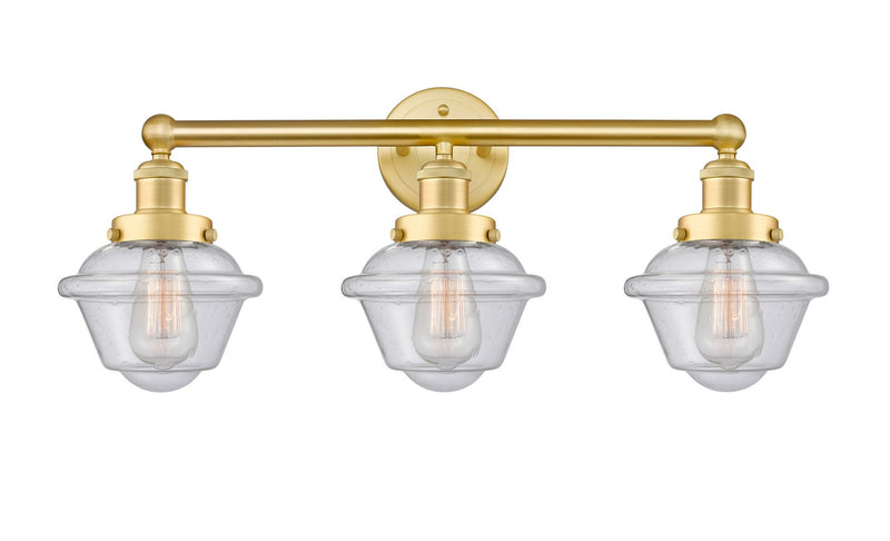 Innovations 616-3W-SG-G534 Three Light Bath Vanity, Satin Gold