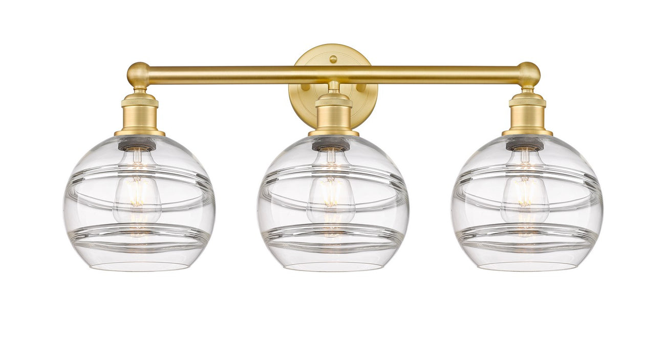 Innovations 616-3W-SG-G556-8CL Three Light Bath Vanity, Satin Gold