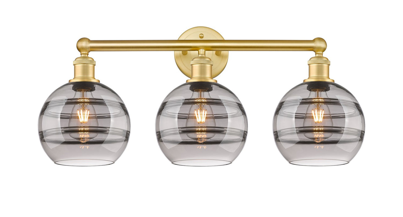 Innovations 616-3W-SG-G556-8SM Three Light Bath Vanity, Satin Gold
