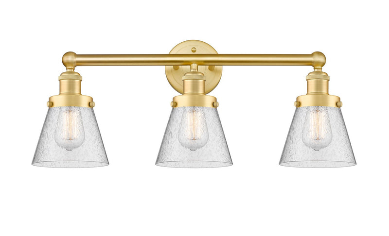 Innovations 616-3W-SG-G64 Three Light Bath Vanity, Satin Gold