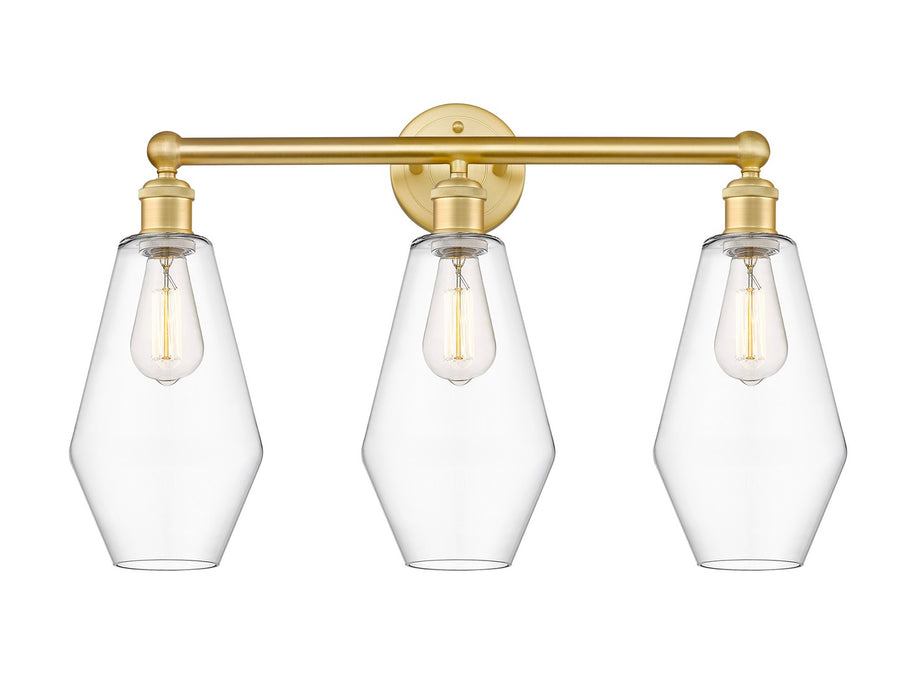 Innovations 616-3W-SG-G652-7 Three Light Bath Vanity, Satin Gold